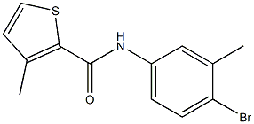 N-(4-bromo-3-methylphenyl)-3-methylthiophene-2-carboxamide Structure