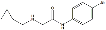 N-(4-bromophenyl)-2-[(cyclopropylmethyl)amino]acetamide Structure