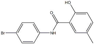 N-(4-bromophenyl)-2-hydroxy-5-methylbenzamide 구조식 이미지