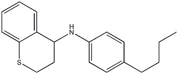 N-(4-butylphenyl)-3,4-dihydro-2H-1-benzothiopyran-4-amine 구조식 이미지