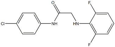 N-(4-chlorophenyl)-2-[(2,6-difluorophenyl)amino]acetamide 구조식 이미지