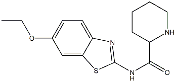 N-(6-ethoxy-1,3-benzothiazol-2-yl)piperidine-2-carboxamide 구조식 이미지