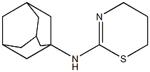 N-(adamantan-1-yl)-5,6-dihydro-4H-1,3-thiazin-2-amine 구조식 이미지