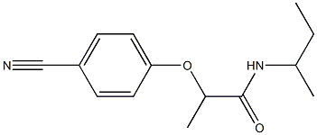 N-(butan-2-yl)-2-(4-cyanophenoxy)propanamide 구조식 이미지