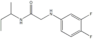 N-(butan-2-yl)-2-[(3,4-difluorophenyl)amino]acetamide Structure