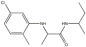 N-(butan-2-yl)-2-[(5-chloro-2-methylphenyl)amino]propanamide Structure