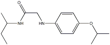 N-(butan-2-yl)-2-{[4-(propan-2-yloxy)phenyl]amino}acetamide Structure
