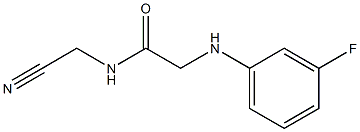 N-(cyanomethyl)-2-[(3-fluorophenyl)amino]acetamide Structure