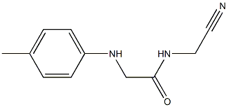 N-(cyanomethyl)-2-[(4-methylphenyl)amino]acetamide 구조식 이미지