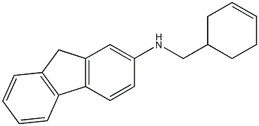 N-(cyclohex-3-en-1-ylmethyl)-9H-fluoren-2-amine 구조식 이미지