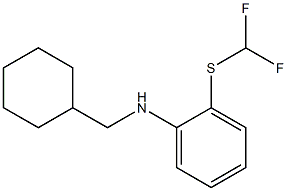 N-(cyclohexylmethyl)-2-[(difluoromethyl)sulfanyl]aniline 구조식 이미지