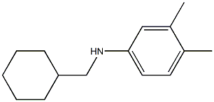 N-(cyclohexylmethyl)-3,4-dimethylaniline Structure