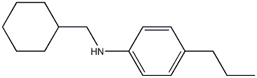 N-(cyclohexylmethyl)-4-propylaniline 구조식 이미지