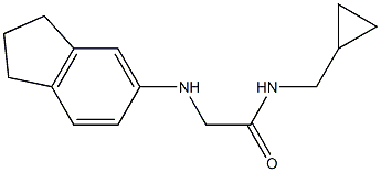 N-(cyclopropylmethyl)-2-(2,3-dihydro-1H-inden-5-ylamino)acetamide 구조식 이미지