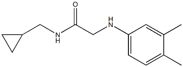 N-(cyclopropylmethyl)-2-[(3,4-dimethylphenyl)amino]acetamide 구조식 이미지