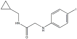 N-(cyclopropylmethyl)-2-[(4-iodophenyl)amino]acetamide 구조식 이미지