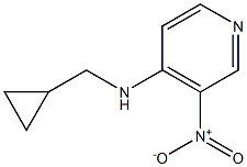 N-(cyclopropylmethyl)-3-nitropyridin-4-amine 구조식 이미지