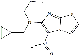 N-(cyclopropylmethyl)-5-nitro-N-propylimidazo[2,1-b][1,3]thiazol-6-amine Structure
