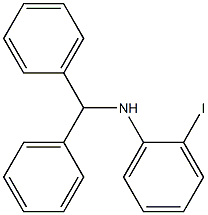 N-(diphenylmethyl)-2-iodoaniline Structure