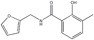 N-(furan-2-ylmethyl)-2-hydroxy-3-methylbenzamide 구조식 이미지