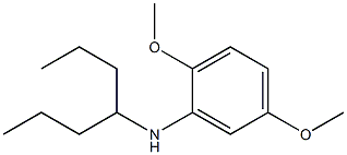 N-(heptan-4-yl)-2,5-dimethoxyaniline 구조식 이미지