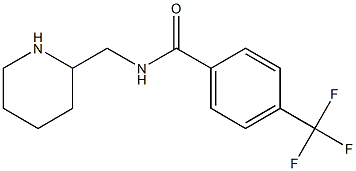 N-(piperidin-2-ylmethyl)-4-(trifluoromethyl)benzamide Structure