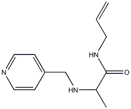 N-(prop-2-en-1-yl)-2-[(pyridin-4-ylmethyl)amino]propanamide 구조식 이미지