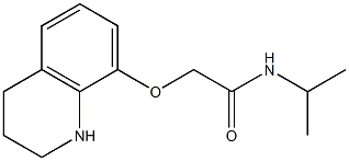 N-(propan-2-yl)-2-(1,2,3,4-tetrahydroquinolin-8-yloxy)acetamide Structure