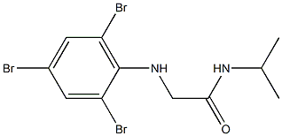 N-(propan-2-yl)-2-[(2,4,6-tribromophenyl)amino]acetamide 구조식 이미지