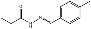 Propanoic  acid,  2-[(4-methylphenyl)methylene]hydrazide 구조식 이미지