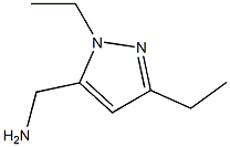 1H-Pyrazole-5-methanamine,  1,3-diethyl- Structure