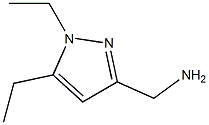 1H-Pyrazole-3-methanamine,  1,5-diethyl- 구조식 이미지