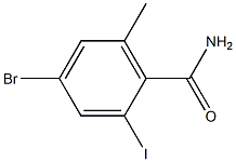 4-Bromo-2-iodo-6-methyl-benzamide 구조식 이미지