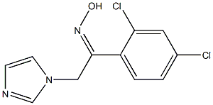 1-(2,4-Dichloro-phenyl)-2-imidazol-1-yl-ethanone oxime 구조식 이미지