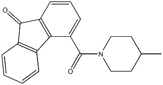 4-[(4-methyl-1-piperidinyl)carbonyl]-9H-fluoren-9-one Structure