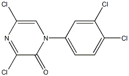3,5-dichloro-1-(3,4-dichlorophenyl)-2(1H)-pyrazinone Structure