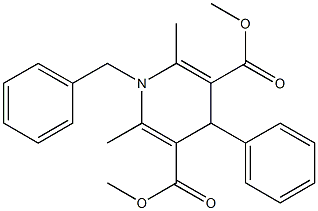 dimethyl 1-benzyl-2,6-dimethyl-4-phenyl-1,4-dihydro-3,5-pyridinedicarboxylate 구조식 이미지