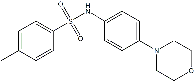 4-methyl-N-[4-(4-morpholinyl)phenyl]benzenesulfonamide Structure