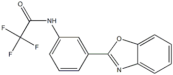 N-[3-(1,3-benzoxazol-2-yl)phenyl]-2,2,2-trifluoroacetamide 구조식 이미지