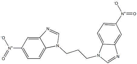 5-nitro-1-(3-{5-nitro-1H-benzimidazol-1-yl}propyl)-1H-benzimidazole 구조식 이미지