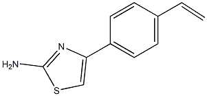 4-(4-vinylphenyl)-1,3-thiazol-2-amine 구조식 이미지