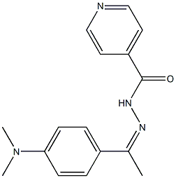 N'-{1-[4-(dimethylamino)phenyl]ethylidene}isonicotinohydrazide Structure