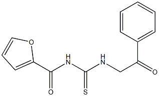 N-(2-furoyl)-N'-(2-oxo-2-phenylethyl)thiourea 구조식 이미지