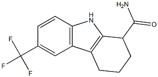 6-(trifluoromethyl)-2,3,4,9-tetrahydro-1H-carbazol-1-ylformamide Structure