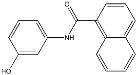 N-(3-hydroxyphenyl)-1-naphthamide Structure