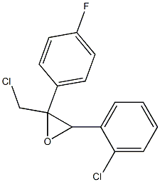 1-chloro-3-(2-chlorophenyl)-2,3-epoxy-2-(4-fluorophenyl)-propane Structure