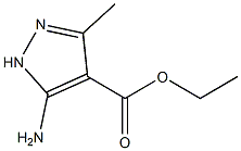 Methyl-4-ethoxycarbonyl-5-amino pyrazole 구조식 이미지