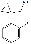 [1-(2-Chlorophenyl)cyclopropyl]methylamine 구조식 이미지