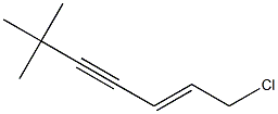 1-Chloro-6,6-dimethylhept-2-en-4-yne Structure