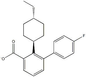 4-Fluorophenyl-4'-trans-ethylcyclohexylbenzoate 구조식 이미지